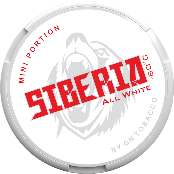 Siberia Mini Nicotine Pouches - ALL WHITE