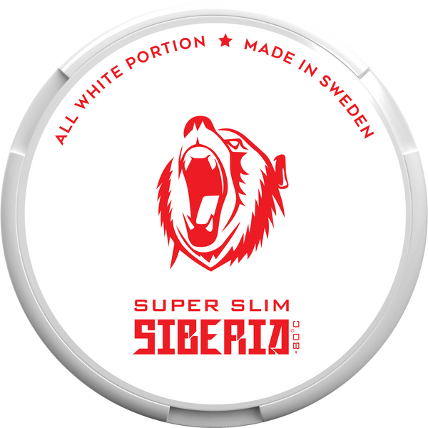 Siberia Super Slim Nicotine Pouches - ALL WHITE