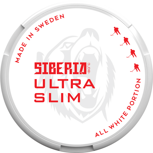 Siberia Ultra Slim Nicotine Pouches - ALL WHITE